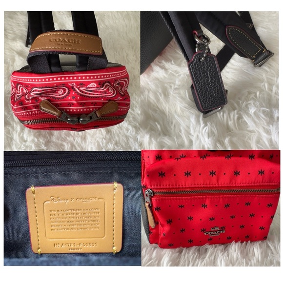 Disney x Coach Limited Edition Mickey Mouse Bandana Backpack - Picture 6 of 10